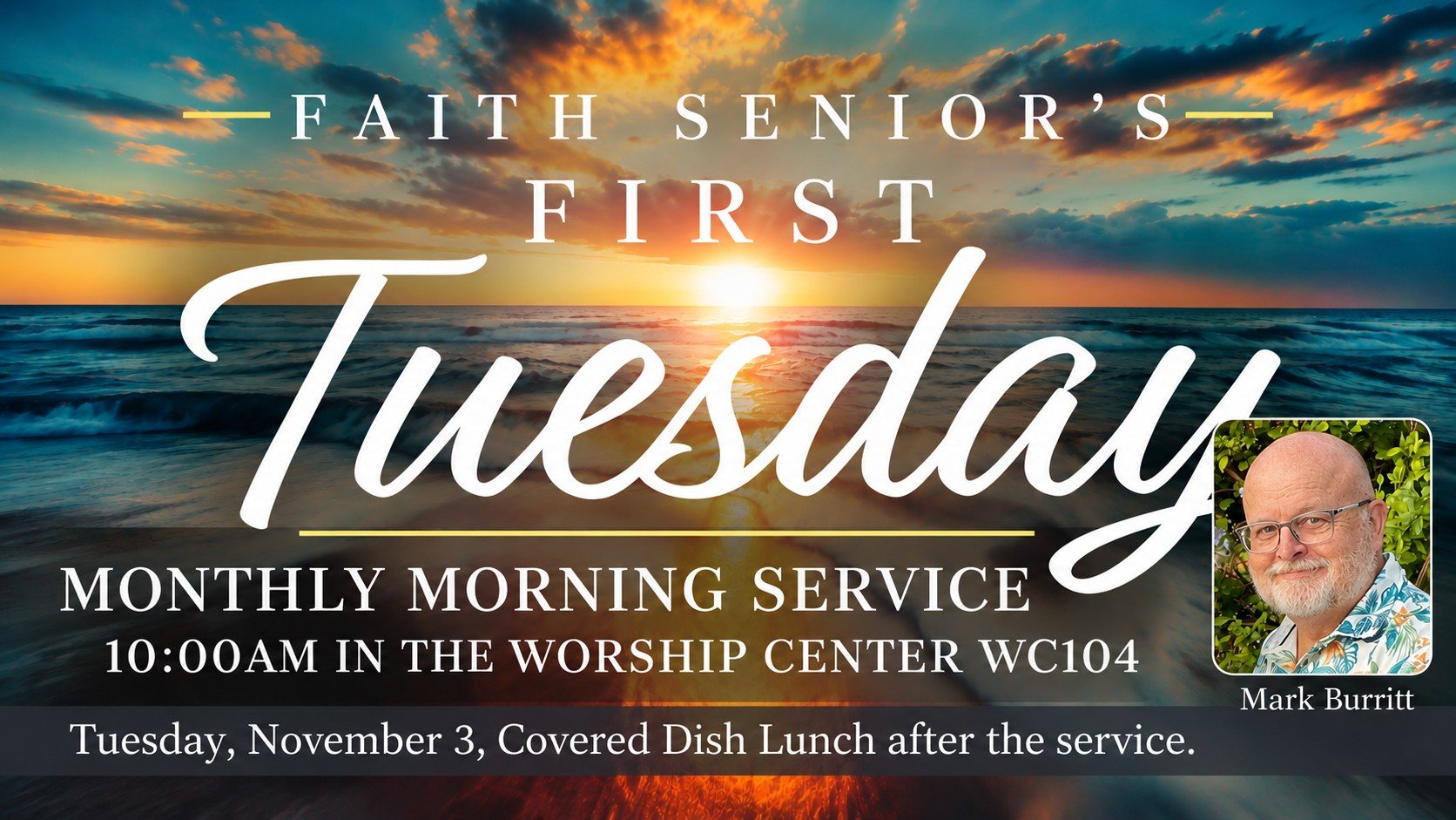 Seniors' First Tuesday Service
