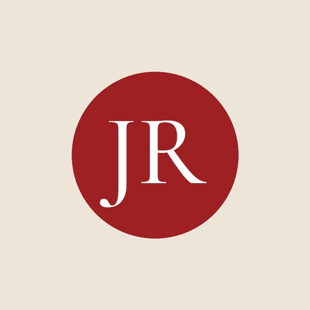 Placeholder graphic with the initials JR in a red circle